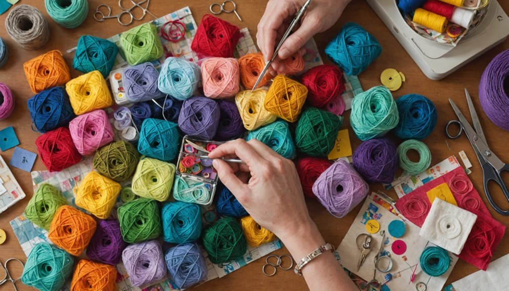 sewing a personalized hacky sack